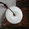 Colgante de Jade Blanco Afgano Natural de Dragón y Fénix Guanyin Buda, Artículos de Jade de Zona Turística, Artículos de Jade de Vendedor Ambulante, Venta al por Mayor de Colgantes de Jade