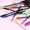 50 Piezas/Paquete Cepillo de Pestañas de Silicona Cepillo para Pestañas de Ojos Rodillo Palito para Pestañas Torre Portátil Color Cabezal de Cepillo de Silicona