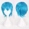 Cos Universal Anti-Deformação Peruca Cabelo Curto 30cm Preto Cosplay Rosa Fumê Estudante Cabelo Falso Fabricante Atacado Transfronteiriço