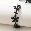Pulsera de Cadena de Flores para Mujer, Popular, Transfronteriza, Europea y Americana, Moda Personalizada, Tridimensional, Pintada con Spray de Color