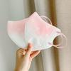 Máscara descartável 3D blush gradiente cor tridimensional proteção verão fina confortável respirável antiaderente maquiagem pacote com dez