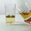 Copo Tecido Tendência Estilo Ins Doméstico Copo de Água Embossado Rattan Copo de Café Suco Copo para Bebida Fria Copo Criativo para Beber