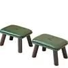 Taburete pequeño para uso doméstico, un taburete sofá tapizado de lujo ligero para la sala de estar, un taburete bajo resistente y duradero, un taburete para cambiarse los zapatos, un banco pequeño, cómodo para sentarse durante mucho tiempo