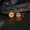 Prata S925 Banhada a Ouro Corindo Incrustado Pedras Preciosas Múltiplas Contas Espaçadoras DIY Pulseira Colar Versátil Acessórios de Joalheria com Contas Espaçadoras