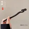 Novo Prendedor de Cabelo Estilo Chinês com Toque Vintage, Prendedor de Cabelo de Madeira Preto de Alta Qualidade para Mulheres, Acessório de Cabelo com Franja, Palito de Cabelo, Novo Modelo 2026