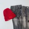 Calça Jeans Flare Skinny Vintage Desgastada Estilo Coreano Outono 2026 para Meninas