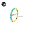 Brinco de titânio G23 1.2*8/10mm Aobao piercing joia argola de nariz nova tendência atacadista personalidade