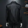 Jaqueta Masculina Casual Tendência Moda Outono 2025 Gola Lapela Slim Fit Personalidade Casaco