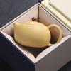 Tetera de Arcilla Púrpura Hecha Completamente a Mano, Olla Dorada Vieja de Barro Xishi, Ocho Caballos que Cambian de Color, Agua que se Rompe, Fénix Cantando, Una Olla y Dos Tazas de Té