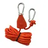 Equipo y Artículos para Exteriores: Poleas, Cuerdas para Lona de Camping, Cuerdas para Tienda de Campaña, Pinzas para Cuerda a Prueba de Viento, Cuerdas Colgantes Ajustables para Iluminación