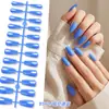 Puntas de Uñas Trapezoidales Translúcidas de Color Sólido Transfronterizas Parches de Uñas Postizas Terminados Uñas Portables Parches Versátiles para Uñas Artísticas Accesorios Multicolor