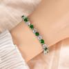Pulseiras Artesanais Transfronteiriças, Pulseiras de Cobre com Zircônia Incrustada de Luxo Leve e de Alta Qualidade, Pulseiras e Joias Femininas de Luxo e Moda Atacado