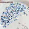 Pedras de Strass K9 Folha de Bordo Borboleta Fundo Plano para Nail Art, Celebridade da Internet Sucesso de Vendas Coloridas Imitação Pequenas Pedras de Strass de Formato Irregular Decorações para Unhas