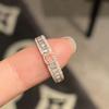Anillo Abierto de Circonita Rosa Dulce y Fresca para Mujer, Moda de Alta Gama, Sensación Apilada, Anillo Abierto para el Dedo 2024 Nuevo