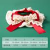 Collar festivo de Año Nuevo para mascotas, collar tejido a mano para gatos y Navidad, toalla de saliva para perros, joyería para mascotas al por mayor
