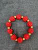 Venta al por mayor de fábrica pulsera de un solo círculo imitación cinabrio étnico hebilla de paz valiente colgante de múltiples estilos pulsera de cinabrio exquisita