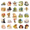 Conjunto de 50 Peças de Adesivos Graffiti Estilo Desenho Animado Pastoral para Cadernos, Capacetes e Recompensa Infantil - Novo Estilo Transfronteiriço Atacado