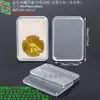 Portatarjetas con Carcasa de Alta Transparencia Funda Acrílica para Tarjetas Marco de Exhibición de Fotos de Celebridades Caja Protectora para Tarjetas Conmemorativas con Lámina de Oro