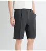 Shorts de verano para hombre, holgados, modernos, de seda helada, secado rápido, finos, de longitud media, casuales, con ligero estiramiento