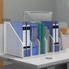 Estante de archivos de escritorio, estante de almacenamiento para estación de trabajo de oficina, divisor de escritorio, organizador de libros, estante de almacenamiento de archivo de documentos