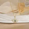 Collar para Mujer con Flor Giratoria, Sencillo y de Moda, Moderno y Versátil, Joyería de Cadena para Clavícula de Acero de Titanio, Regalo para el Día de la Madre