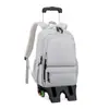 Mochila 2026 Novo Modelo de Mochila Escolar com Rodinhas e Impressão Personalizável para Alunos do Ensino Fundamental e Médio, Protetora da Coluna, Quente Venda Transfronteiriça