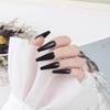 Ins Extra Longo Brilhante Óleo Unhas de Ballet Europeu e Americano Popular Adesivo de Nail Art Cor Pura Selagem UV Unhas Postiças Versátil para Usar