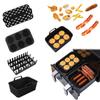 Nueva bandeja de silicona para hornear freidora de aire, 4 piezas, herramientas multifuncionales para hornear de grado alimenticio, bandeja para pasteles, revestimiento interior