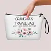 Bolsa de Lona Impresa con Cremallera de Venta Caliente Transfronteriza Gran Capacidad para Tarjeta de Identificación Pasaporte Libro Almacenamiento Conveniente Bolsa de Cosméticos para Mujer