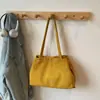 Bolsa Retro 2025 Nova Tendência com Cordão para Mulheres, Bolsa de Ombro Transversal Fosca Fashion, Bolsa Saco Texturizada Fashion para Mulheres