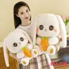 Nuevo Juguete de Peluche Grande Zanahoria Conejo, Muñeco de Animal para Niños, Conejo de Orejas Largas de Peluche Suave y Lindo, Regalo de Cumpleaños