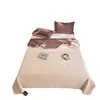 Juego sencillo de tres piezas para cama antideslizante, reversible con un lado de algodón puro y el otro de forro polar, adecuado para todas las estaciones, se usa como sábana, cubrecolchón o manta de ocio