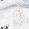 Arte de Uñas Popular Diamantes Sueltos Rhinestones Transparentes de Colores con Base Plana Estilo Mismo Abanico Rey Decoraciones para Uñas DIY