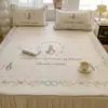 Colchoneta de látex de dibujos animados Clase A de tres piezas colchoneta de seda helada colchoneta refrescante colchoneta para aire acondicionado verano dormitorio colchoneta suave lavable a máquina