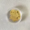 Pegatinas de Teléfono de Oro Puro 999 para la Parte Trasera del Teléfono, con los Doce Animales del Zodíaco: Caballo, Perro, Mono, Oveja, Rata, Dragón, para Eventos de Transmisión en Vivo y Atraer Seguidores