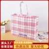 Bolsas de Plástico Personalizadas, Bolsas Tejidas tipo Satchel Grandes, Bolsas de Compras Cruzadas con Recubrimiento de PE Hechas a Medida, Hechas a Medida