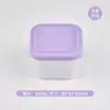 Nova Caixa de Comida de Silicone Compartimento de Armazenamento para Geladeira Caixa de Conservação de Frutas e Lanches Caixa de Almoço para Exterior Selada para Viagem
