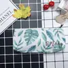 Bolsa de Armazenamento de Papelaria Multifuncional Simples para Estudantes, Design de Folha Estilo Ins, Estojo para Lápis de Grande Capacidade, Atacado do Fabricante, Portátil