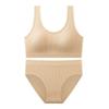 Cross-border Thread Grande U-back Sports Camisole Briefs Sutiã terno Mulheres Sem Costura Fitness Sleep Underwear