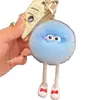 Lindo Conejo Rex de Imitación con Piernas Largas, Colgante Llavero de Coche Bola de Carbón Pequeña, Colgante de Peluche para Bolso, Muñeco de Regalo