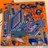 Regalo para Mamá y Personas Mayores Moda de Alta Gama Bufanda de Seda Versátil Cuadrada sin Tirantes Decorativa de Verano