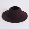 Nuevo Sombrero de Fieltro Labubu Parte Superior Vacía Sombrero de Cúpula Abierta Accesorios de Sombrero de Moda Muñeca Muñeca Sombrero Mini