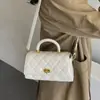 Bolso retro con patrón de diamantes para mujer, nuevo y moderno bolso cuadrado pequeño y elegante 2026, bolso de hombro de alta gama para commuting
