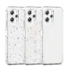 Capa Dazzling Três-em-Um Thunder Carving Paper para Celular Adequada para Redmi 12 4g Capa Protetora Transparente de Acrílico