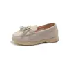 Zapatos de Cuero para Niños Exportación 2026 Nuevo Estilo Primavera y Otoño Mocasines Bajos para Niñas Zapatos Individuales de Moda Retro con Borla para Niñas Pequeñas