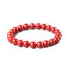 Pulsera de cinabrio de alto contenido para hombre y mujer pulsera de arena de emperador artículos genuinos naturales para mujer círculo de cuentas de transferencia de mineral en bruto año de nacimiento