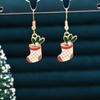 Brincos de Natal Conjunto de Brincos de Natal Floco de Neve Sino Brincos de Natal Árvore de Natal Brincos de Natal Transfronteiriços