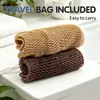 Toalla Exfoliante para la Espalda con Correa Larga, Toalla de Sauna de Alta Elasticidad con Cordón para Exfoliar la Espalda