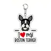 Colgante Decorativo para Coche de Perro con Amor en Inglés, Plano de Acrílico, Nuevo, Transfronterizo