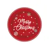 Decoración de Mesa para Fiesta de Copos de Nieve Navideños Transfronteriza, Vasos de Papel Desechables, Platos de Papel, Servilletas de Papel, Juego de Vajilla
